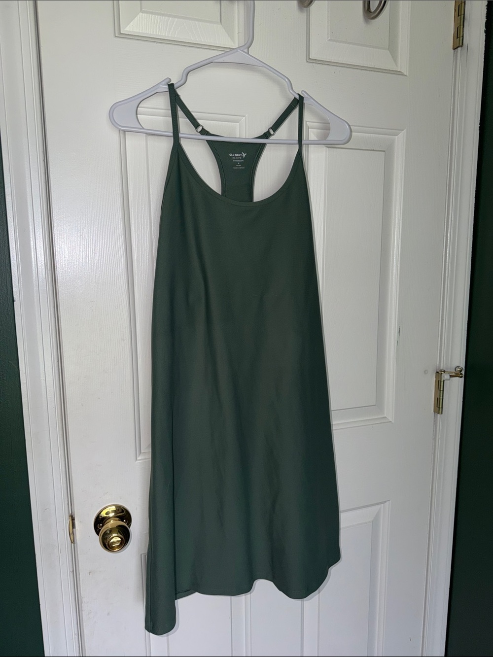 Old Navy Active Dark Green Racerback Dress
